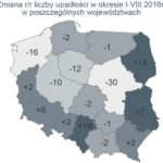 W sierpniu wzrosła liczba upadłości firm w Polsce