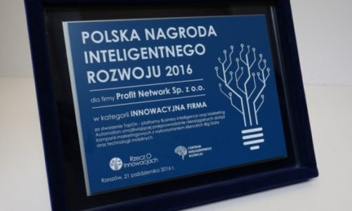 TapOn z Polską Nagrodą Inteligentnego Rozwoju 2016