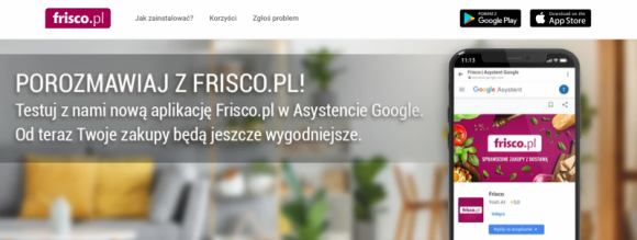 Nowa jakość w e-grocery. Zakupy na Frisco.pl z Asystentem Google