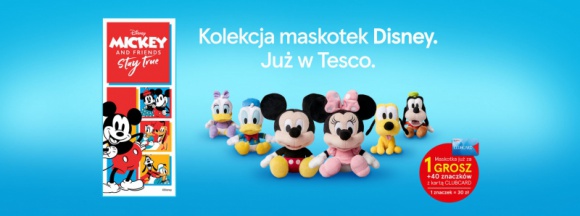 Tesco zaprasza klientów do świata Disneya – do zebrania kolekcja maskotek