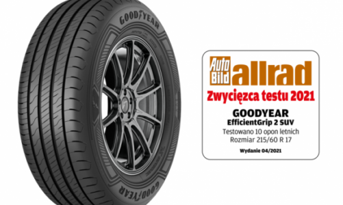 Goodyear EfficientGrip 2 SUV zwycięzcą testu magazynu Auto Bild allrad