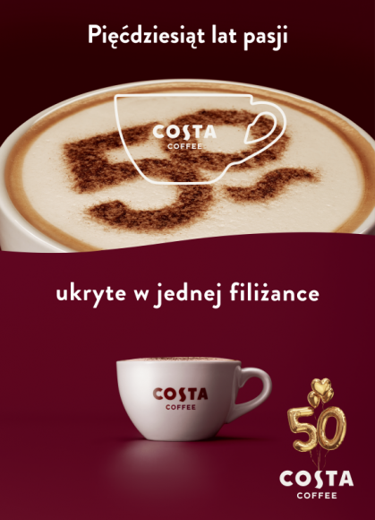 Costa Coffee świętuje 50. urodziny